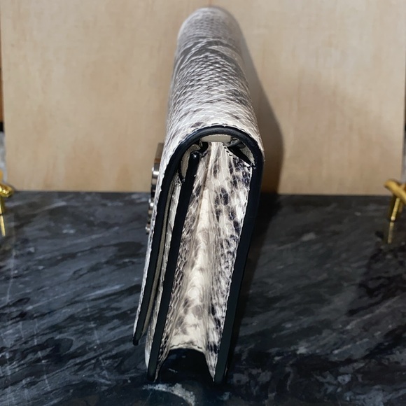 Balenciaga B Python Print Calfskin Leather Wallet on Chain Bag - Picture 5 of 12